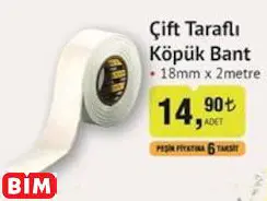 SGS ÇİFT TARAFLI  KÖPÜK BANT